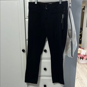 NWT Anthropologie the essential slim pant black petite